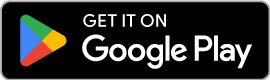 A black rectangular badge with rounded corners displays the Google Play logo. The text reads "GET IT ON Google Play" in white, with the Google Play triangle icon in color next to the text.